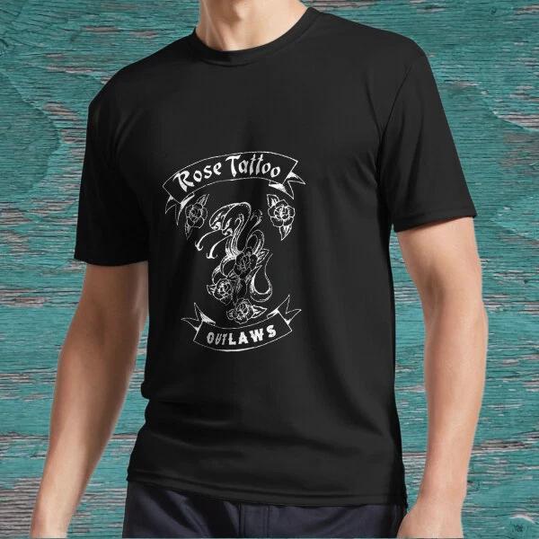 

New Rose tatoo band logo bulnov Active Logo American T-Shirt Funny Size S to 5XL XL