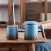 Chaxun Ceramic Tea Mug with Wood Lid & Filter