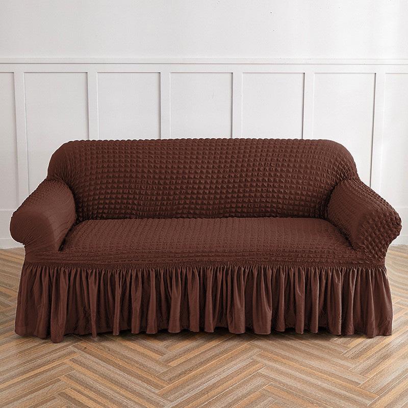 Single Seat Elastic Sofa Bed Cover with Gauze Dust Protection