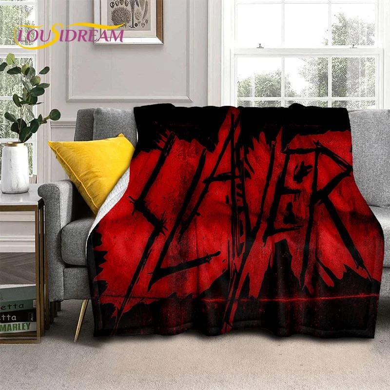 Heavy Metal Band Slayer Rock Blanket,Soft Throw Blanket for Home Bedroom Bed Sofa Picnic Travel Office Rest Cover Blanket Kids