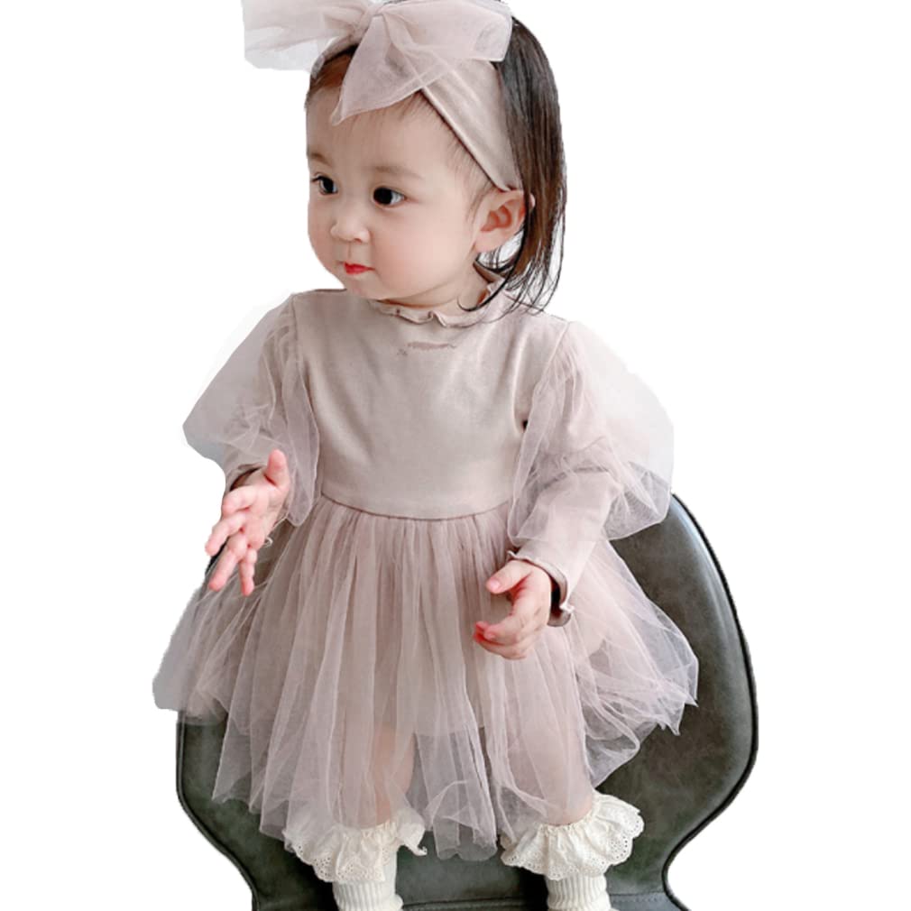 

Детское платье комбинезон 70 80 90 с длинным рукавом и коротким рукавом Детское платье для девочек Платье из тюля для новорожденных для маленьких девочек Подарочное церемониальное платье для девочек Празднование дня рождения