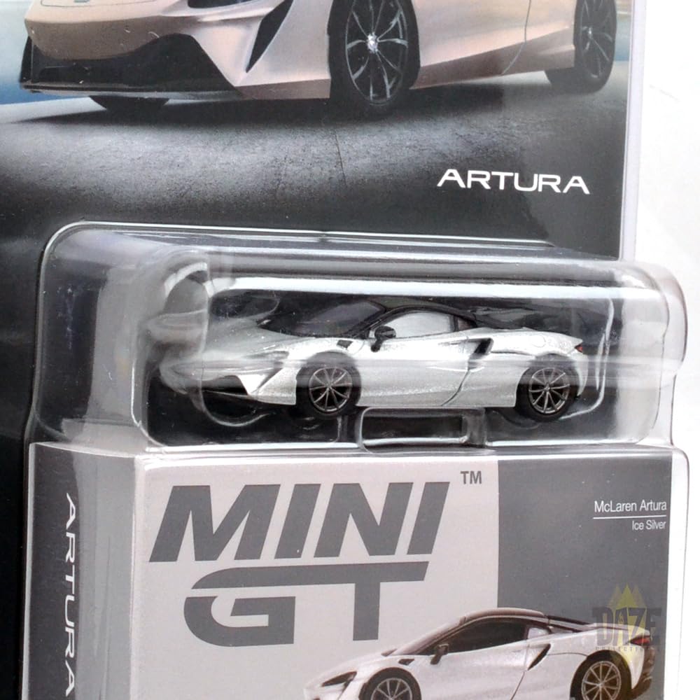 MINI GT Scale USA MiJo Toys Exclusive McLaren Altura 164 (Ice Silver) MGT00582-MJ