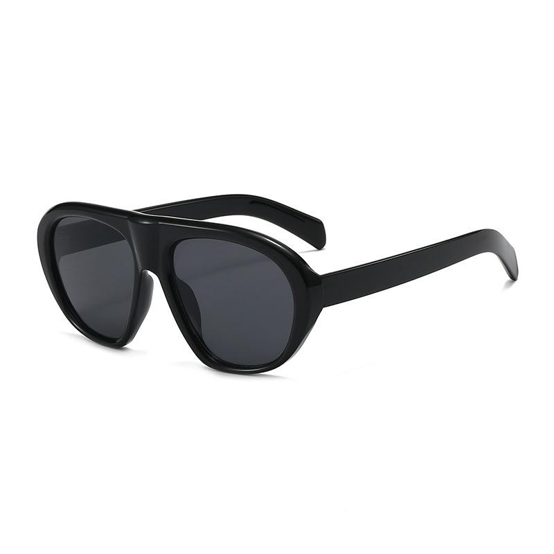 2026 Simple Fashion Sunglasses Toad shaped Personalized Sunshade Sunglasses чёрный