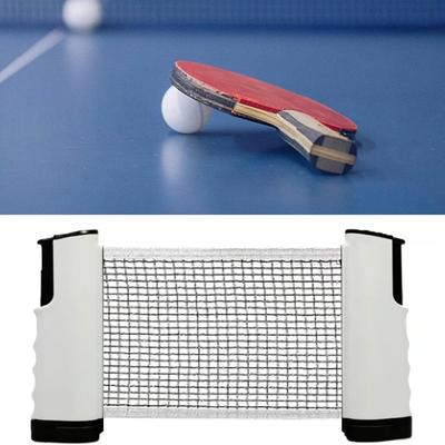 Filet de Tennis de Table Rétractable Support de Filet de Tennis de Table Rétractable avec Balles de Tennis de Table Kit de Support de Filet Professionnel pour Table de Tennis de Table