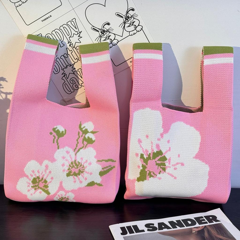 Geantă Tricotată cu Tematică Festivalul Bărcii Dragonului Geantă Cadou pentru Întâlnirea Companiei Geantă de Mână Cadou de Nuntă Geantă Zongzi Geantă Fericită pentru Bomboane