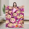 Warm BlanketKids Camping M-Mashas and B-Bears  Throw Blanket  Flannel Bedspread For Bedroom Graphic Sofa Bed Cover