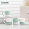 Mr. Nanshan Ceramic Mint Green Coffee Cup Pair Gift Set