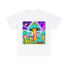 Psychedelic Mushroom T Shirt Art Painting Unisex Adult Nature Tee Rave Hippie