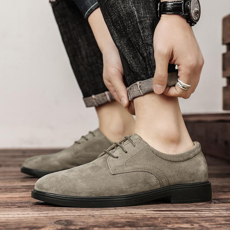Fashion Luxury Men Oxford Shoes High Quality Suede  Shoes for Men Business Casual Shoe Lace Up Men Party Wedding Shoes Casual Fashion