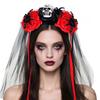 Creative Halloween Headband Props With Spider Ghost Flower Decoration For Adults Children Costume Event