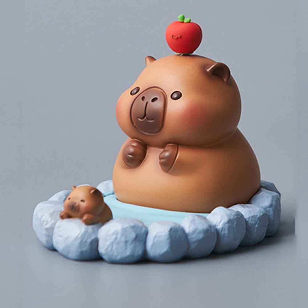 Support Capybara Mobile Phone Stand PVC Doll Capybara Cell Phone Bracket  Small Gifts
