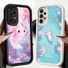 Phone Case for Samsung Galaxy A17 A16 A15 A14 A13 Axolotl Cartoon Cute A56 A36 A26 A55 A35 A25 A54 A34 A24 A53 A33 A23 A07 A06