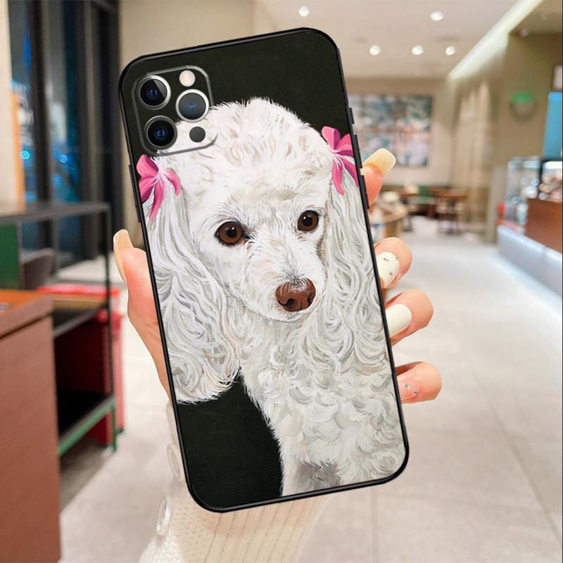 Poodle Dog Phone Case For iPhone 17 Air 16 14 13 11 15 Pro Max mini 15 16 Plus 16e Protective Cover