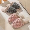 New autumn and winter cotton slippers women's home household couple indoor and outdoor warm thick-bottomed fluffy slippers men