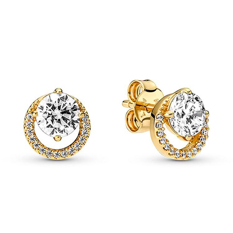 Pandora Shine Round Halo Earrings Women earrings 261248C01 Multicolor,F