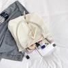 Tote Bag 2025 Messenger Bag Pleated Large Capacity Shoulder Commuter Bag Japanese Ins Versatile Fresh Literary Cloth Bag