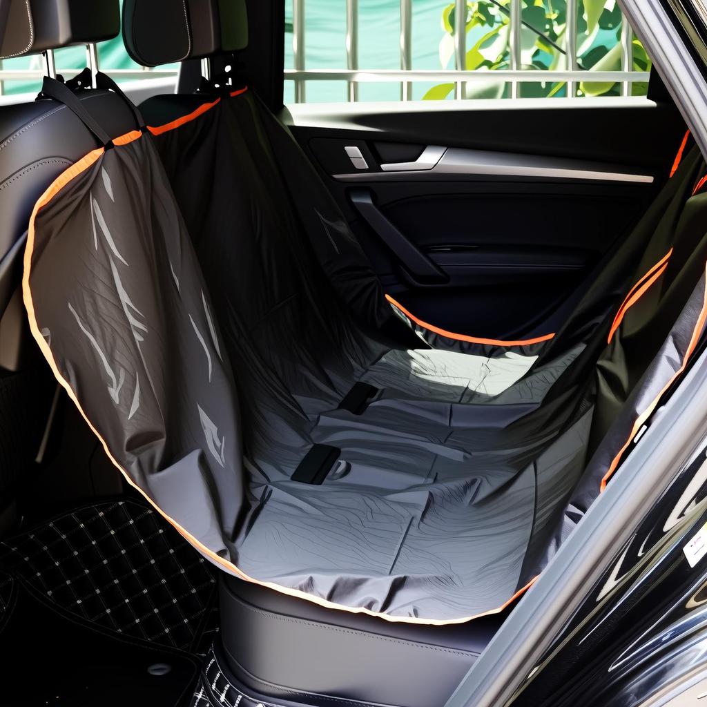 Pet Car Seat Cover: Anti-Dirty, Washable, Removable Cushion for Dogs & Cats. Protects Rear Seats.