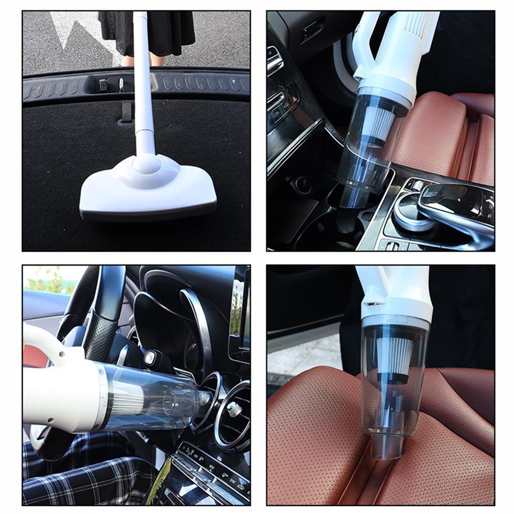 Wireless Car Vacuum Cleaner Cordless Handheld Chargeable Auto Vacuum for Home & Car & Pet Mini Vacuum Cleaner 12000Pa