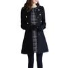 Women Winter Warm Outwear Wool Lapel Trench ParkaCoat Jacket Overcoat StylsihWi