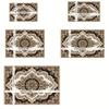 Velvet/nylon style gray coffee shop decorative floor mat, not only warm but also beautifies the space, multifunctional Persian design - soft and
