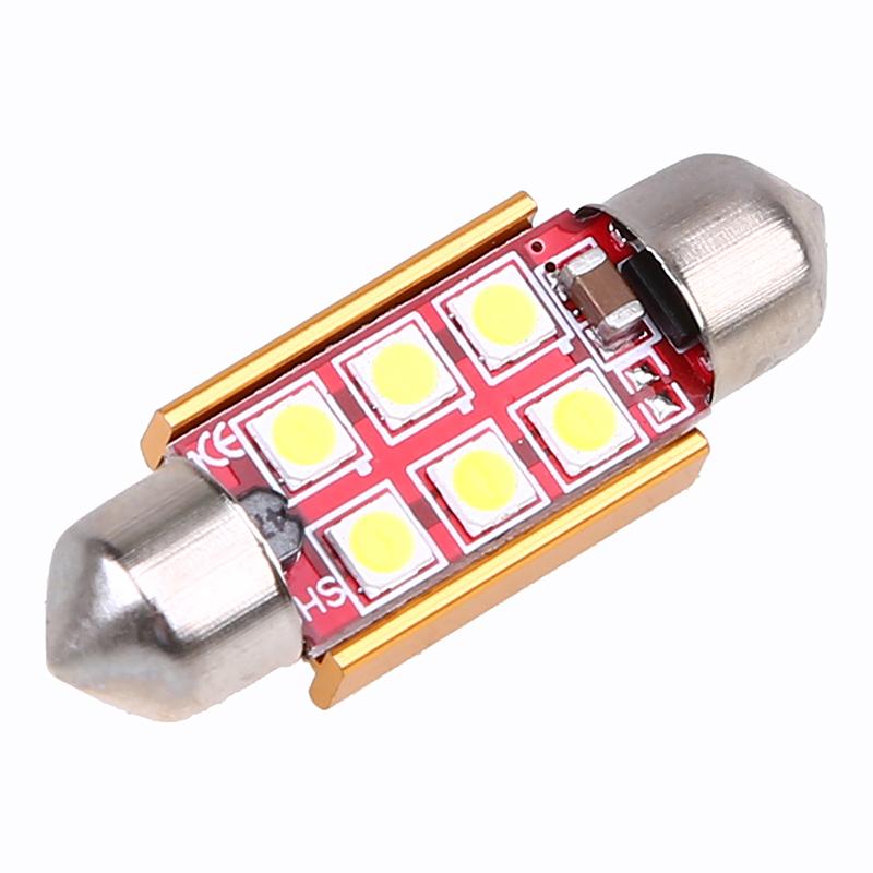 Festoon Canbus 31/36/39/41mm LED Canbus Error Free 4/6SMD 3030 LED Car Interior Light Bulbs Auto Reading Lights White/Ice Blue