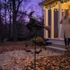 Spooky Patio Ornament Garden Witch Wind Spinner, Halloween Yard Art Metal Outdoor Fall Decorations Stake, Flying Spinner for Lawn Pathway Decoration