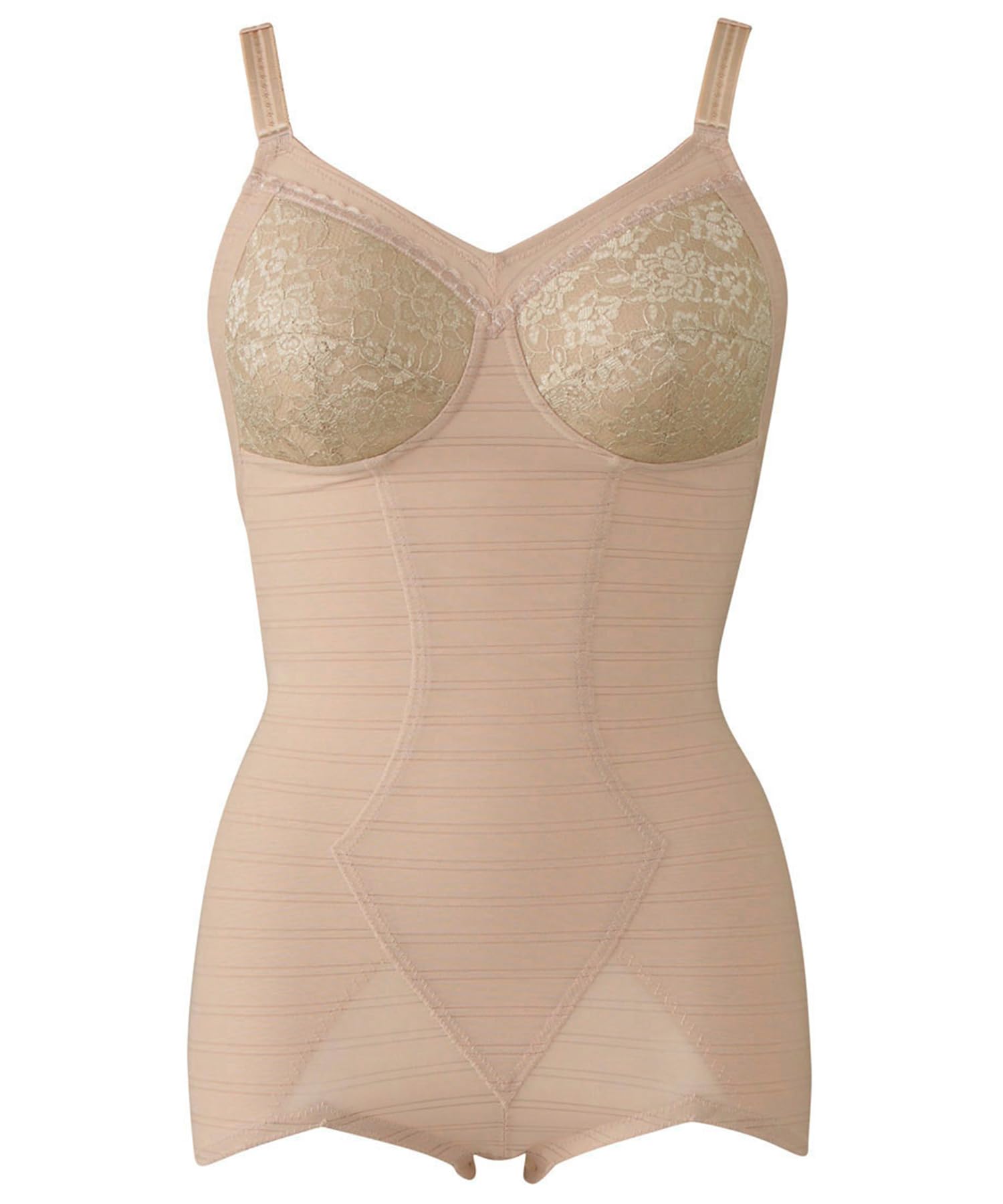 

firm slims the body holds in the gives a naturally rounded bust cinnamon E85 L [Wing/Wacoal] Bodysuit, non-wired, fit, line, tummy, silhouette,