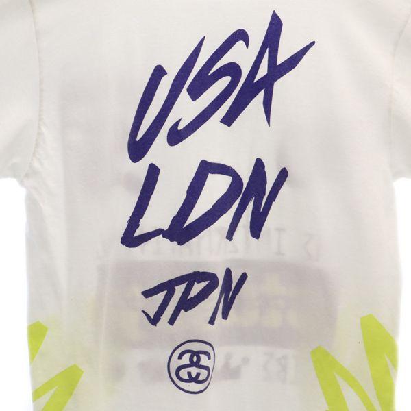 STUSSY logo Short sleeve T-shirt M White Men's Used