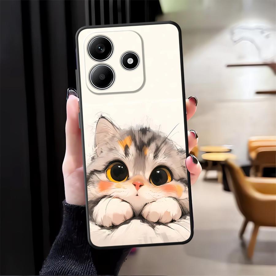 Phone Cover Case for Xiaomi Redmi Note 14 10 12C 13C 14C A3 13 Pro Plus A1 12 11 9 8 7 K80 A4 A5 A2 K40 A1 Cartoon Cat