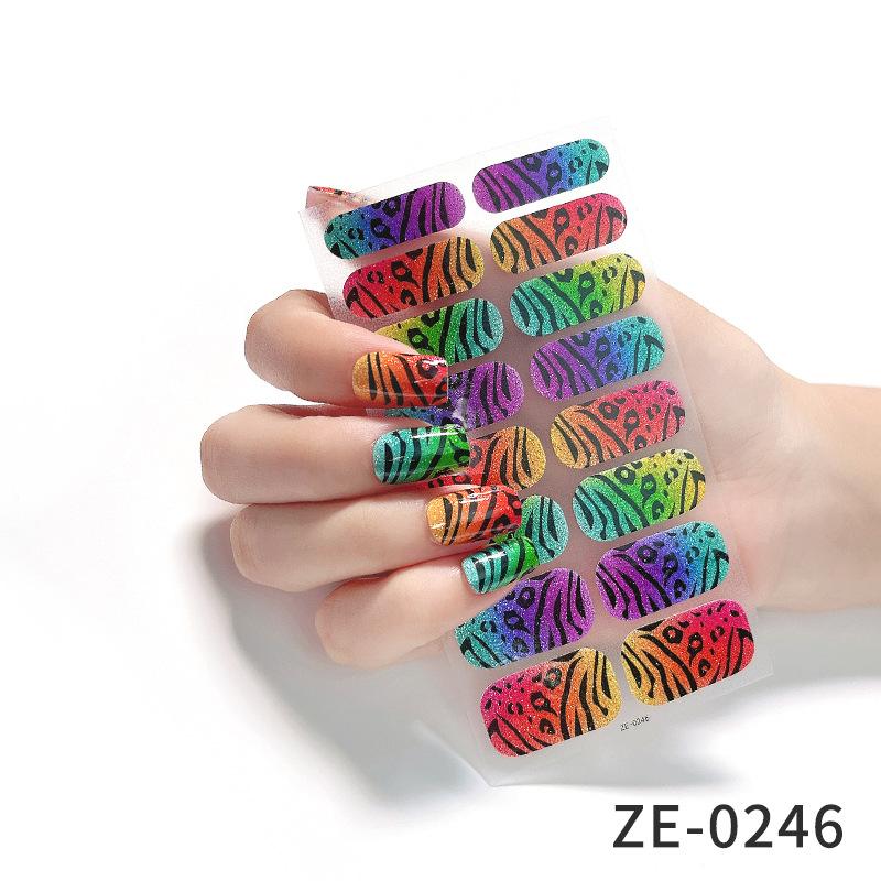 1/3pcs Women Hot Nail Sticker Plastic Sticker Nail Sticker Decals Art Casual Fashion Elegant Randomly