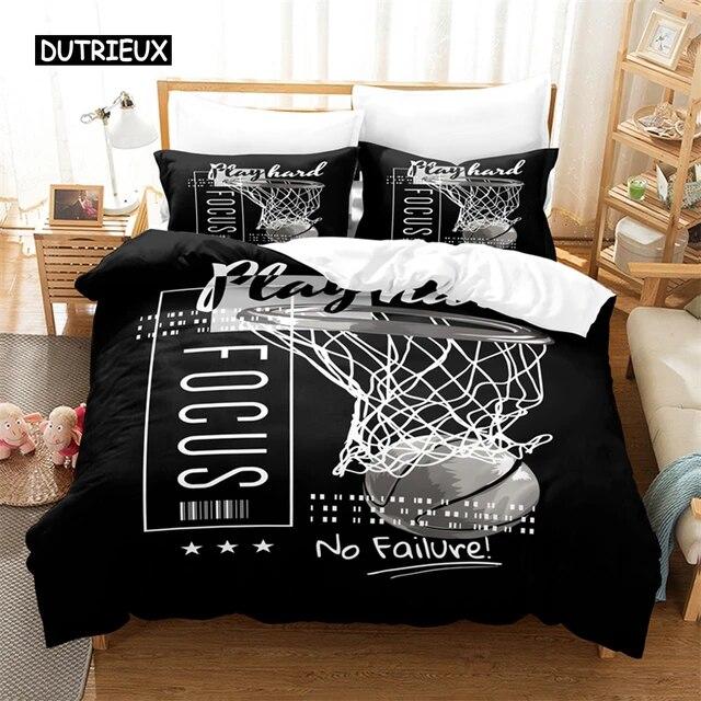 Fotbal, Set de lenjerie de pat sport Set cuvertură de pat 3d Lenjerie de pat imprimare digitală Set pat Queen Size Design fashion