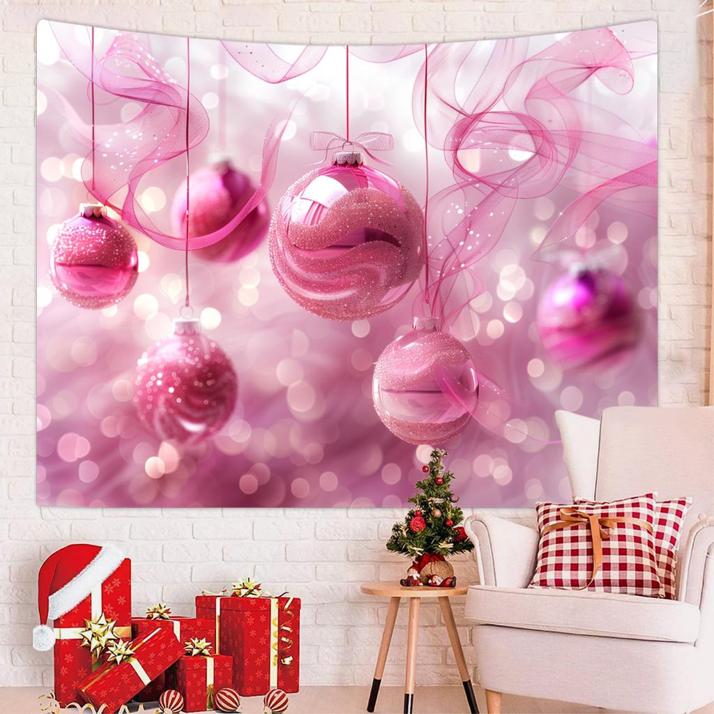 1pc Merry Christmas Tapestry, Happy New Year Blessings Poster Decoration Background Wall Hanging Decoration Tapestry