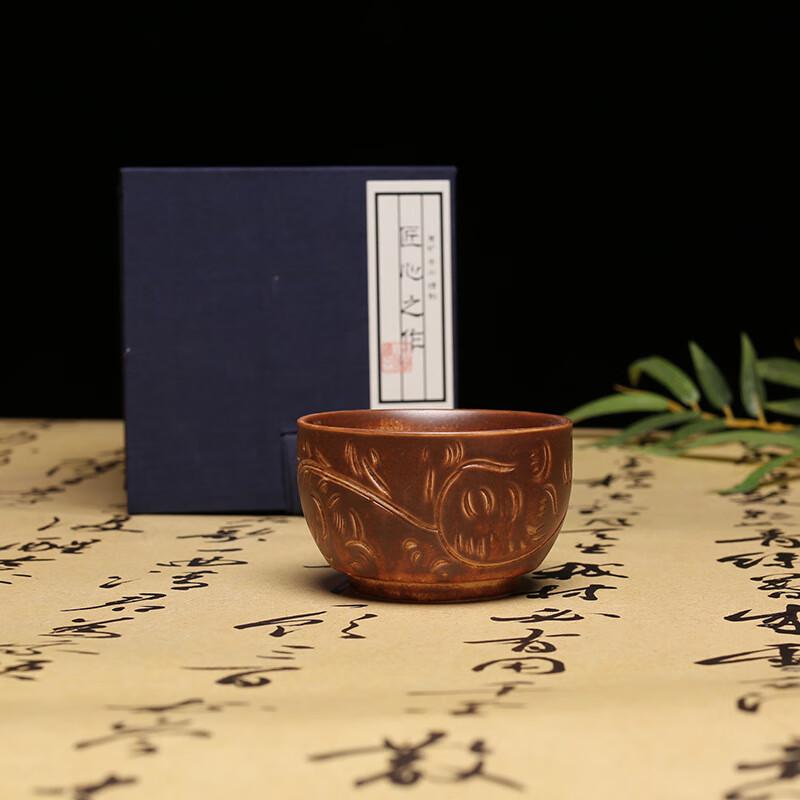 Shangqi Vintage Chinese Ceramic Jian Glaze Tea Cup