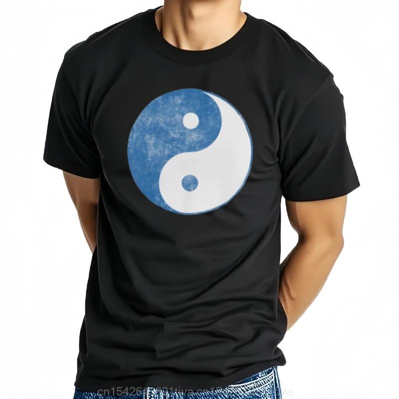 Zyxz Yin Yang Distressed Print Mens Tshirt Top Tai China Men Clothing Graphic T Shirts Cottonr Seasons Daily Tees Short 822315