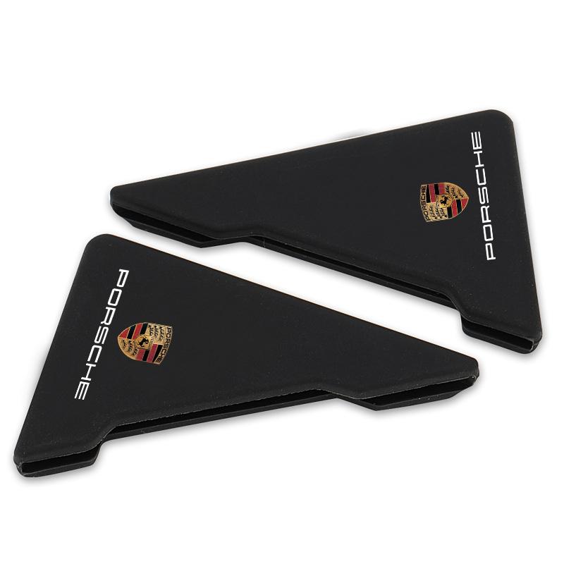 2Pcs Car Door Corner Cover Bumper Crash Anti-Scratch Protection Sticker For Porsche Boxster Cayenne Panamera Macan Cayman 911 918 996 917 991