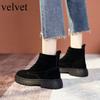 Short Boots for Women 2025 New Matte Leather Women's Shoes British Style Womens Boots Mid Heel Flats Short Boot Platform Shoes