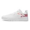 Li Ning Superwave Lo Couro Sintético Confortável Clássico Antiderrapante Durável Leve Tênis de Skate Cano Baixo Tênis Masculinos Vermelho Branco AGCS007-1