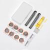Portable Bicycle Repair Kit with Tire Patch Set, Mini Pump & Adjustable Wrench for Emergency Roadside Maintenance