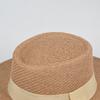 New summer women's breathable woven straw hat flat top top top hat fashionable versatile hat seaside beach sun protection hat