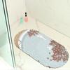 Beautiful Illustrations Balcony Bathroom Mat Hydrophobic Non-Slip Door Mat Swimming Pool Public Places Non-Slip Floor Mat