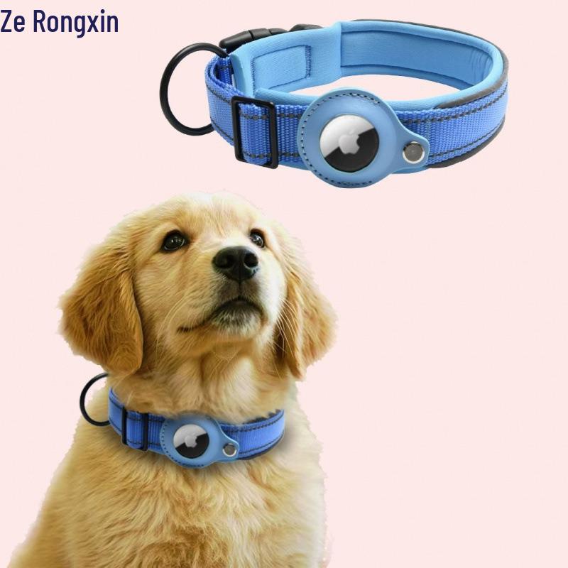 24h Delivery Pet Tracking Collar with Apple AirTag for Dogs - Anti-Lost Device