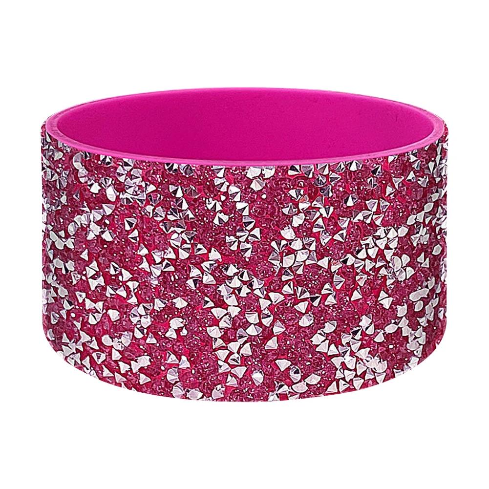 Diamond Glitter Silicone Boot Anti-Slip Water Bottle Boot Sleeve Water Bottles Bottom Sleeve for Stanley 40oz Cup Accessories