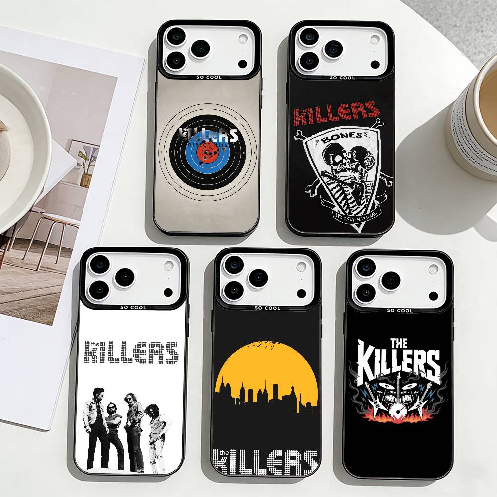 T-The K-Killers Phone Case For iPhone17,16,15,14,13,12,Pro Max Black Colorful Phone case