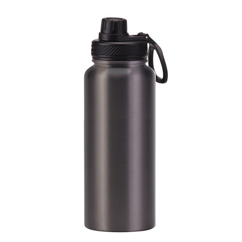 1L Stainless Steel Vacuum Insulated Water Bottle With Wide Mouth Portable Outdoor Sports Travel