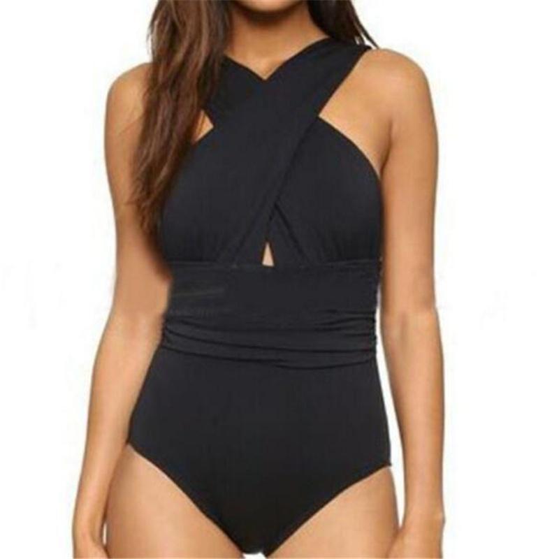 Elegant 2018 Fashion Sexy Plus Size Bathing White And Black Beach Bikini Swimsuit