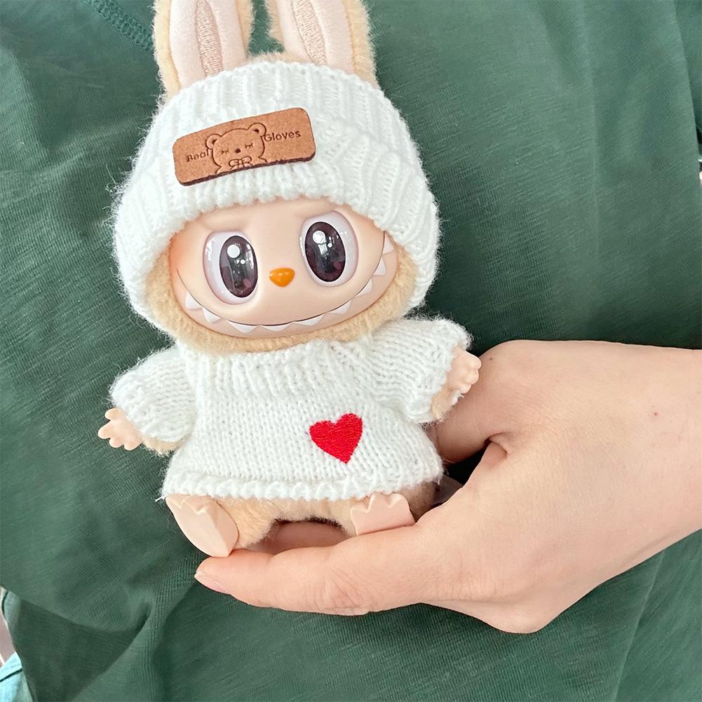 For 17cm Doll Clothes Fashion Clothes Hoodies Doll Clothes Color Match Hoodies Dolls Accessories Cute Decoration Little Cloths