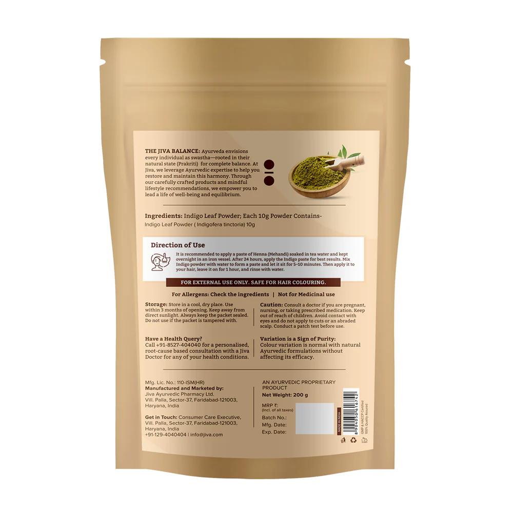 Indigo Leaf Powder | Pure Indigofera Tinctoria | Natural Hair Application Powder | 200 G