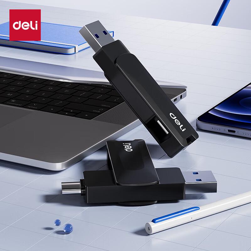 Deli USB 3.2 & Type-C High-Speed Dual Interface Flash Drive