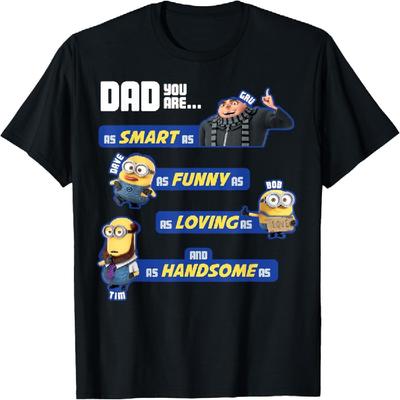 Minionki z Despicable Me Niesamowite Cechy Taty Koszulka Graficzna Koszulka