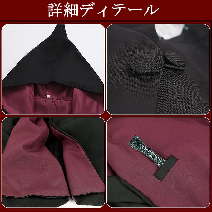 Halloween Cosplay Cape Magic Cosplay Costume Gryffindor Robe Fancy Dress Magic School Uniform Full Set Glasses Tie Scarf Magic Wand Necklace Bracelet